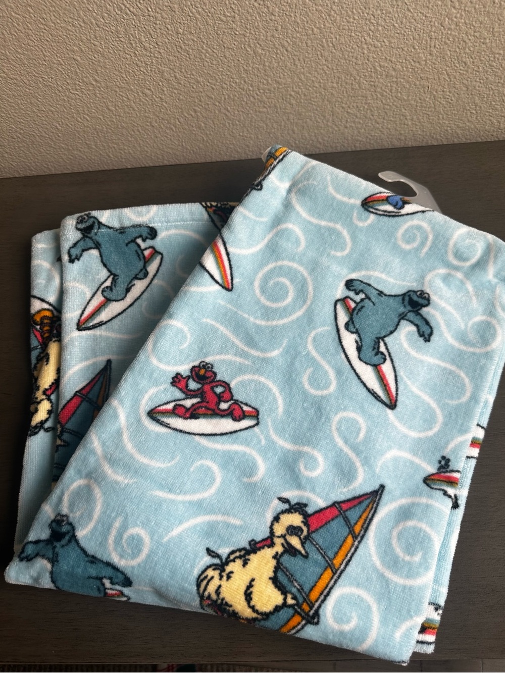 New• Sesame Street Character Large Towel.
